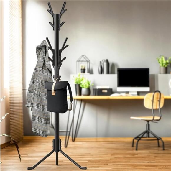 Simple Houseware Standing Coat and Hat Hanger Organizer Tree Shaped Rack - Picture 5 of 7